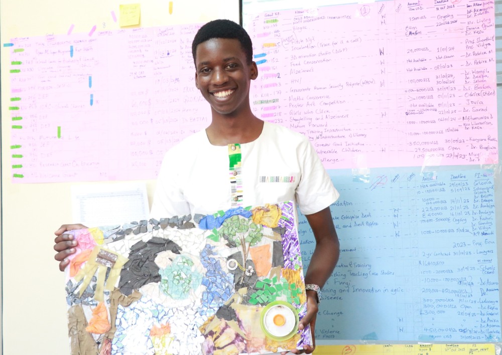 KIU Henry Baligwa Recognized By the UN | UNESCO RCE Youth Art Challenge: From Waste to Art